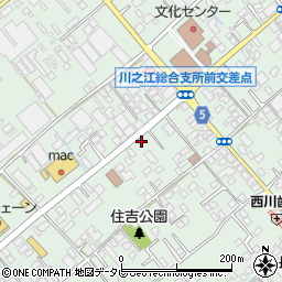 愛媛信用金庫川之江支店周辺の地図