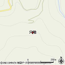 徳島県吉野川市美郷（穴地）周辺の地図