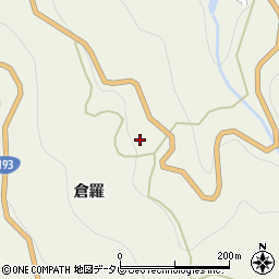 徳島県吉野川市美郷倉羅357周辺の地図