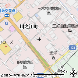 愛媛県四国中央市川之江町120-1周辺の地図