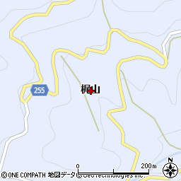 徳島県美馬市穴吹町口山梶山周辺の地図