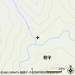 徳島県吉野川市美郷樫平73周辺の地図