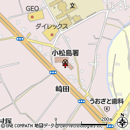 徳島県小松島市日開野町崎田周辺の地図