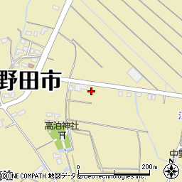 山口県山陽小野田市西高泊1412周辺の地図