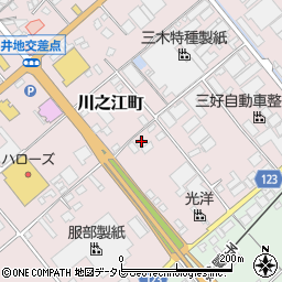 愛媛県四国中央市川之江町119-3周辺の地図