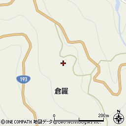 徳島県吉野川市美郷倉羅308周辺の地図