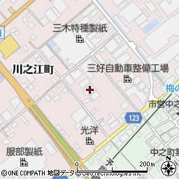 愛媛県四国中央市川之江町123周辺の地図
