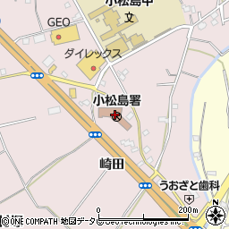 小松島警察署周辺の地図