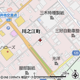 愛媛県四国中央市川之江町119-2周辺の地図