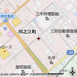 愛媛県四国中央市川之江町120-2周辺の地図