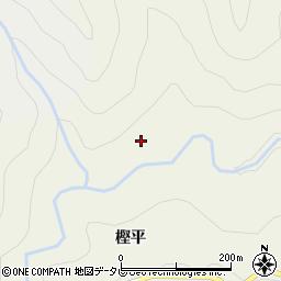 徳島県吉野川市美郷樫平82周辺の地図