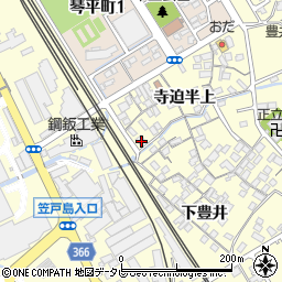 山口県下松市東豊井寺迫半上1223周辺の地図