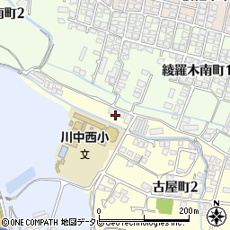 下関市立川中西幼稚園周辺の地図