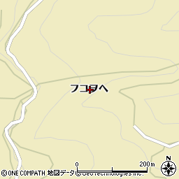 徳島県三好市池田町白地フコヲヘ周辺の地図