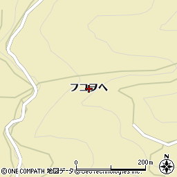 徳島県三好市池田町白地（フコヲヘ）周辺の地図