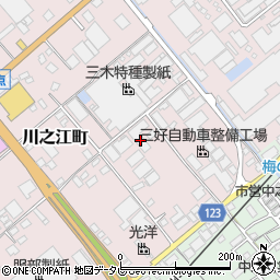 愛媛県四国中央市川之江町128周辺の地図