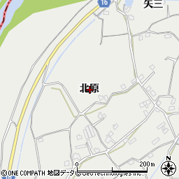 徳島県小松島市田浦町北原周辺の地図