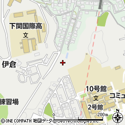 山口県下関市一の宮学園町周辺の地図