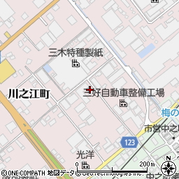 愛媛県四国中央市川之江町132-1周辺の地図