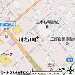 愛媛県四国中央市川之江町167-2周辺の地図