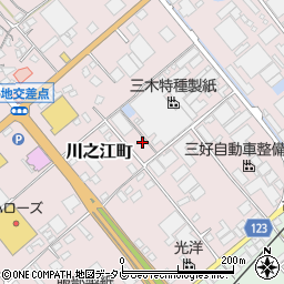 愛媛県四国中央市川之江町167周辺の地図