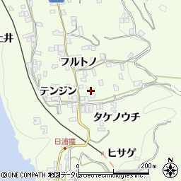 徳島県三好市池田町中西フルトノ802周辺の地図