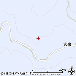 徳島県三好市池田町馬路大泉周辺の地図