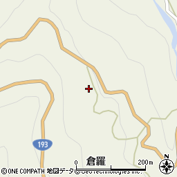 徳島県吉野川市美郷倉羅261周辺の地図