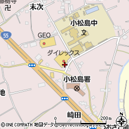 徳島県小松島市日開野町弥三次周辺の地図