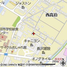 山口県山陽小野田市西高泊1336-14周辺の地図