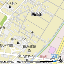 山口県山陽小野田市大塚周辺の地図