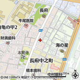 読売新聞読売センター　長府西周辺の地図