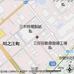 愛媛県四国中央市川之江町133周辺の地図