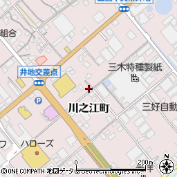 愛媛県四国中央市川之江町257-2周辺の地図