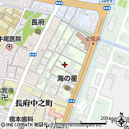 山口県下関市長府金屋浜町周辺の地図