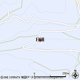徳島県名西郡神山町鬼籠野日浦周辺の地図