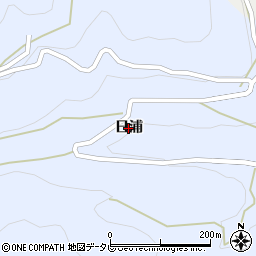 徳島県神山町（名西郡）鬼籠野（日浦）周辺の地図