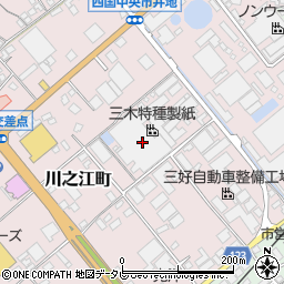 愛媛県四国中央市川之江町158周辺の地図