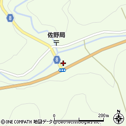 徳島県三好市池田町佐野福田井周辺の地図