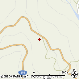 徳島県吉野川市美郷倉羅226周辺の地図