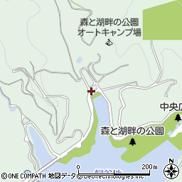 四国中央市役所　川之江施設森と湖畔の公園管理棟非常用周辺の地図