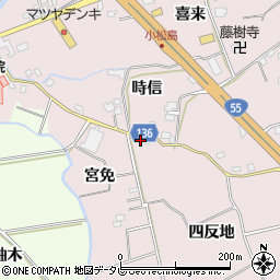 徳島県小松島市日開野町四反地周辺の地図