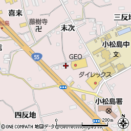 ａｕショップ小松島周辺の地図