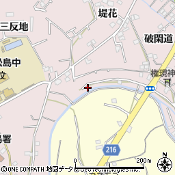 徳島県小松島市日開野町破閑道66周辺の地図
