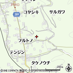 徳島県三好市池田町中西コヤシキ965周辺の地図