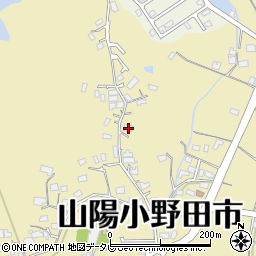 山口県山陽小野田市西高泊1209周辺の地図