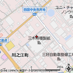 愛媛県四国中央市川之江町158-1周辺の地図