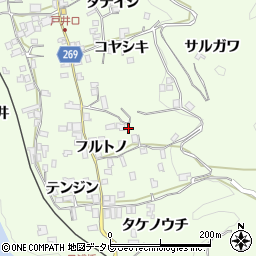 徳島県三好市池田町中西コヤシキ966周辺の地図