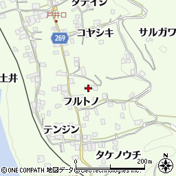 徳島県三好市池田町中西コヤシキ973周辺の地図