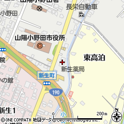 西京銀行小野田支店周辺の地図